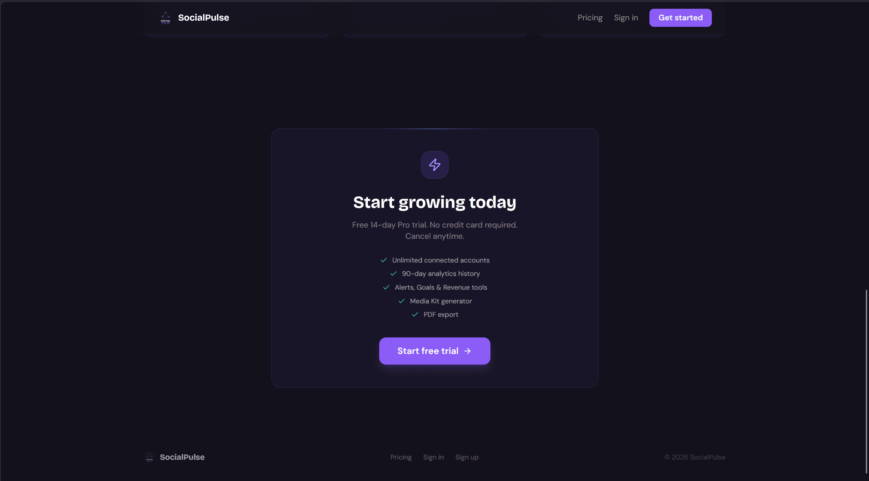 Landing Page — Fin